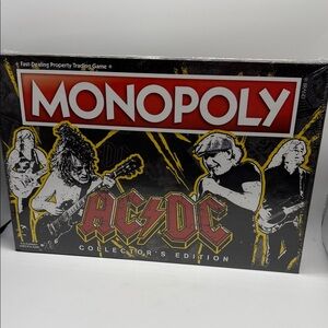 Monopoly AC/DC Collectors Edition Board Game USAoply Factory Sealed